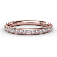 Channel-Set Round Diamond Wedding Band by Fana - 0.26 Carat Total Diamond Weight
