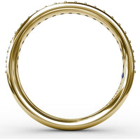 Channel-Set Round Diamond Wedding Band by Fana - 0.26 Carat Total Diamond Weight