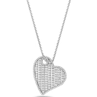 Charles Krypell - Birdcage Heart Pendant in 18K White Gold