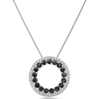 Charles Krypell - Diamond Circle Of Life Pendant in 18K White Gold