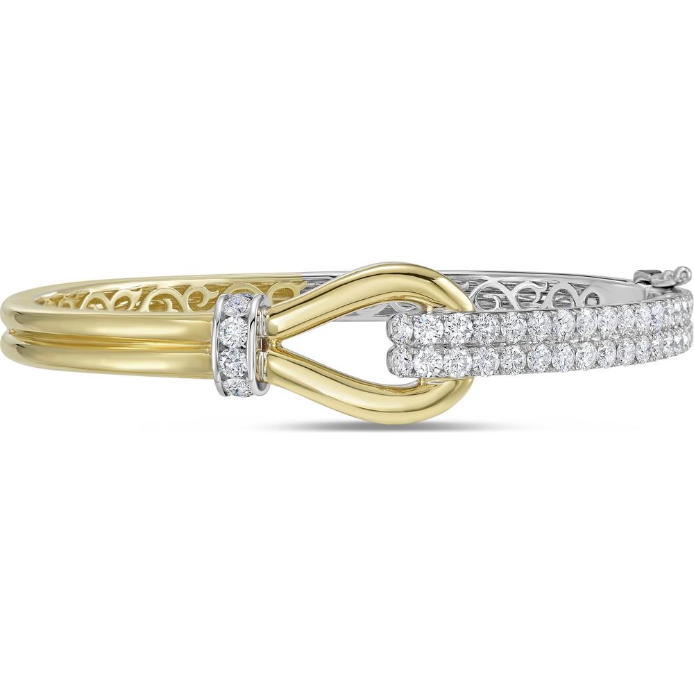 Charles Krypell - Diamond Lasso Bangle in 18K Yellow Gold