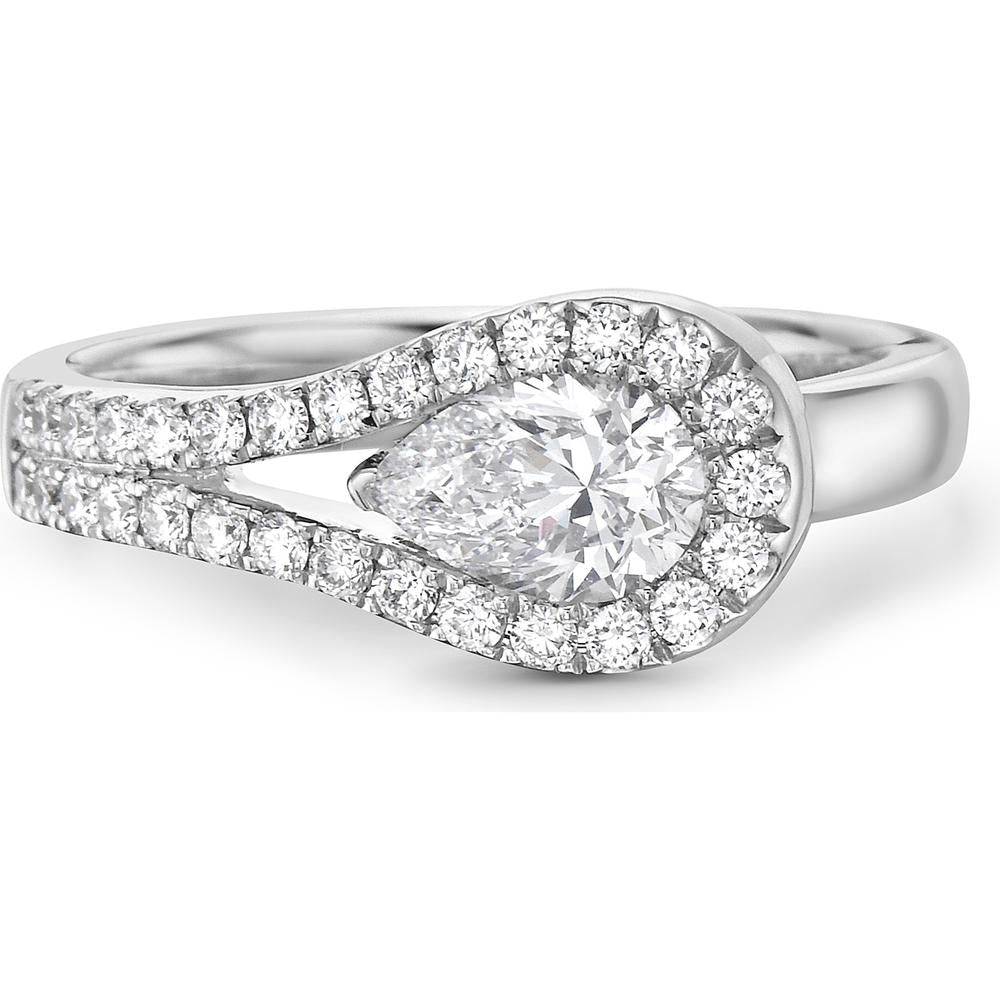Charles Krypell - Diamond Lasso Ring in 18K White Gold