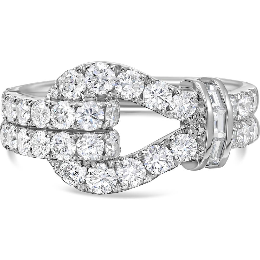 Charles Krypell - Diamond Lasso Ring in 18K White Gold