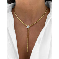 Charles Krypell - Diamond Lasso Y-Lariat Necklace in 18K Yellow Gold