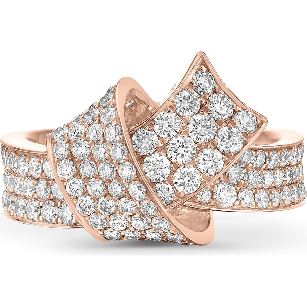 Charles Krypell - Diamond Pavé Embrace Ring in 18K Rose Gold