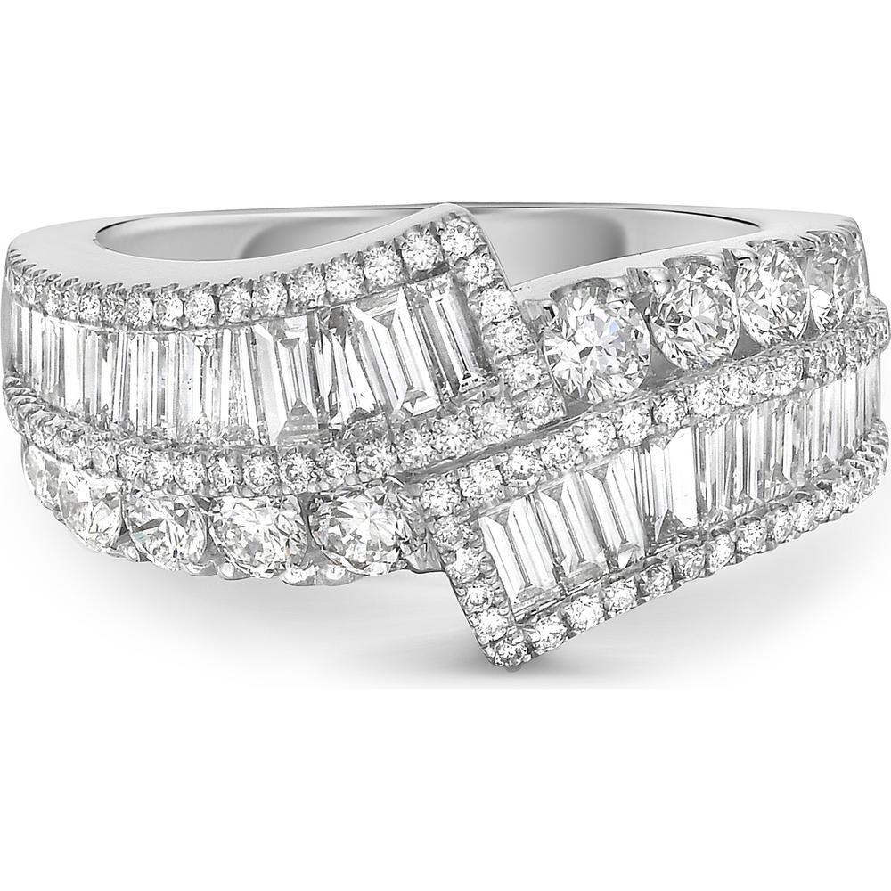 Charles Krypell - Diamond Signature Baguette Band in 18K White Gold