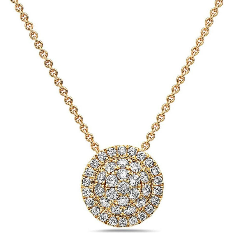 Charles Krypell - Diamond Station Necklace - Yellow Gold and Diamond