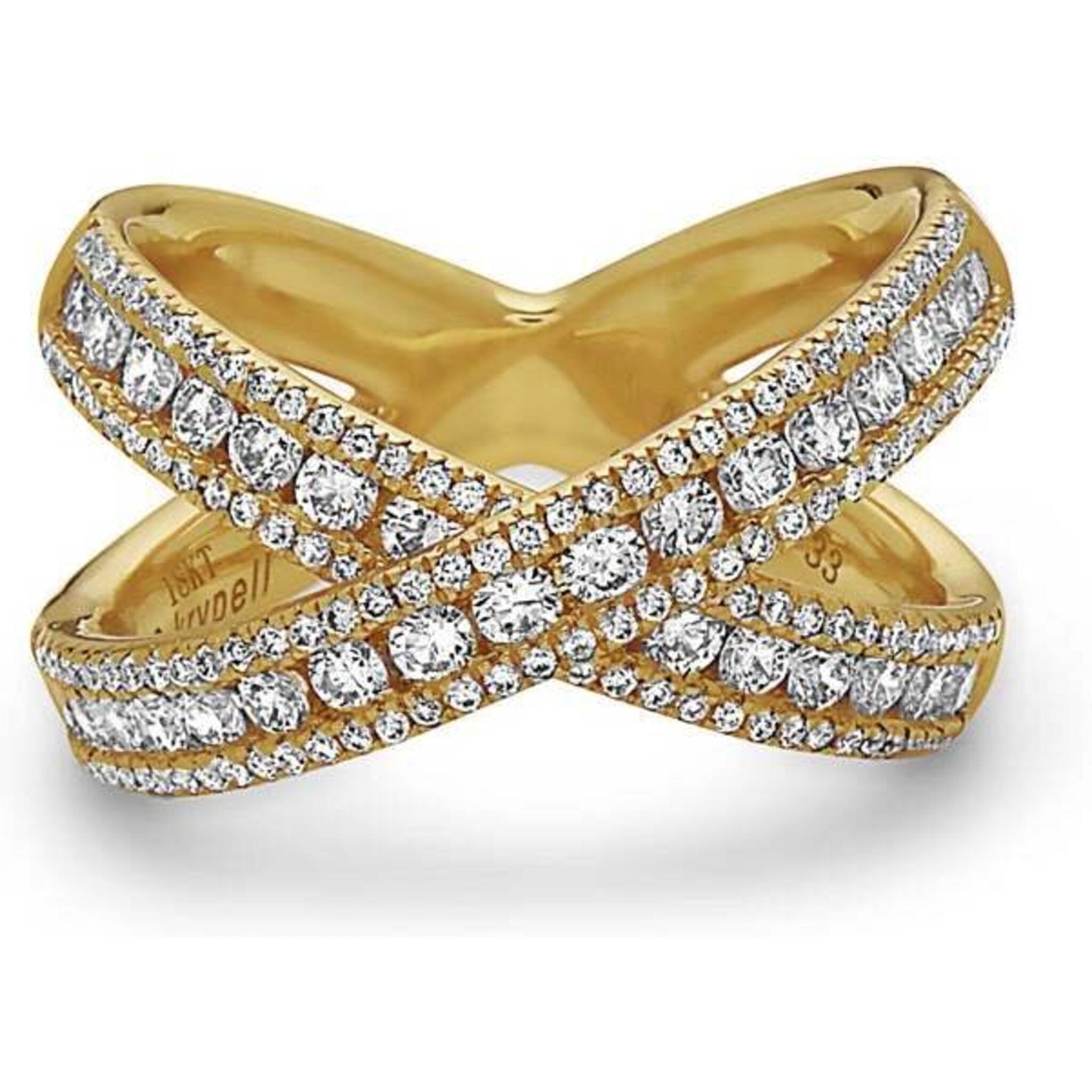 Diamond x band ring Clearance