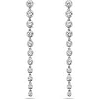 Charles Krypell - Graduated Bubble Earrings in 18K White Gold