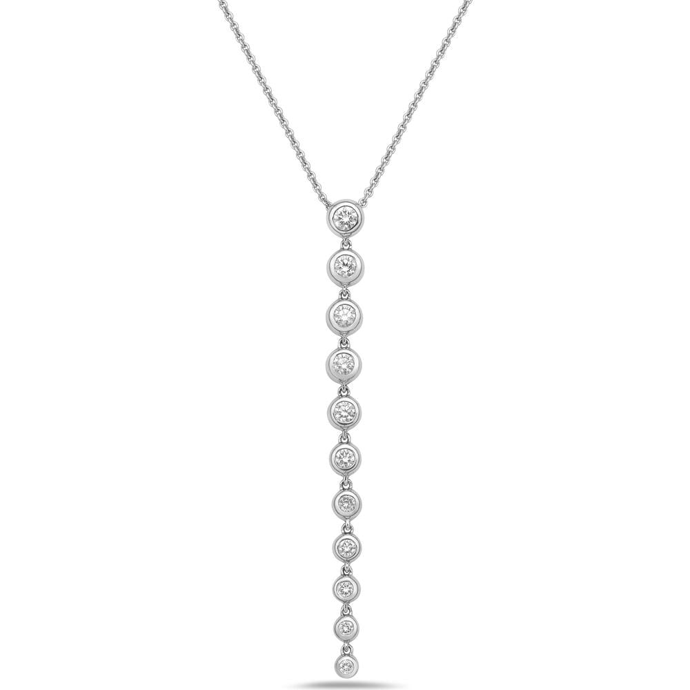 Charles Krypell - Graduated Bubble Necklace in 18K White Gold