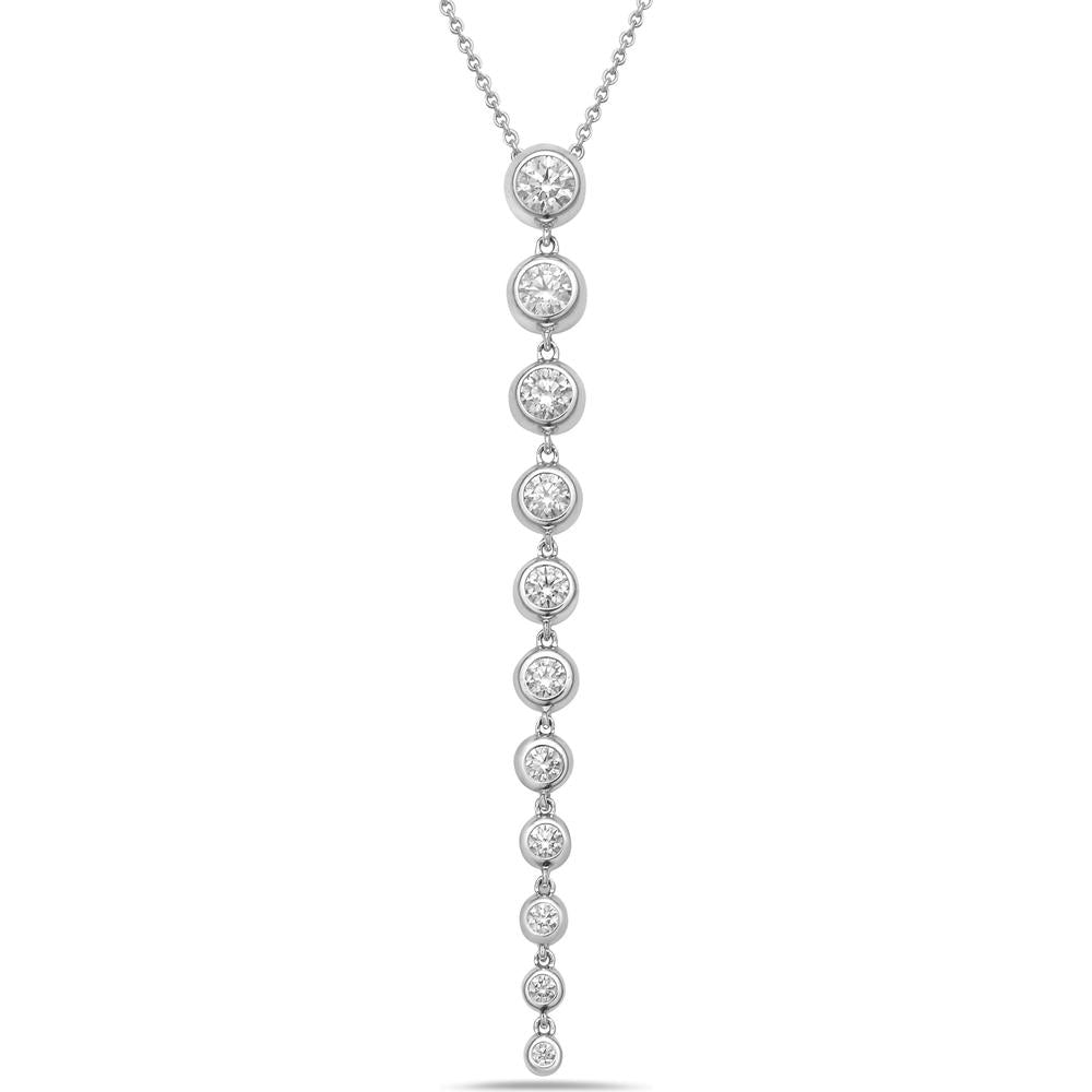 Charles Krypell - Graduated Bubble Necklace in 18K White Gold
