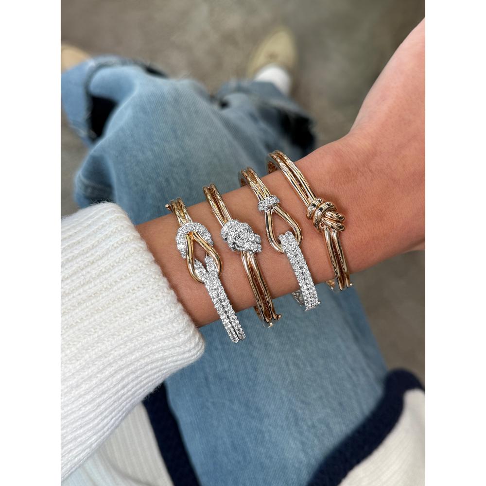 Charles Krypell - Hercules Knot Bangle in 18K Rose Gold