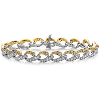Charles Krypell - Krypell Collection Diamond Link Bracelet - Yellow Gold
