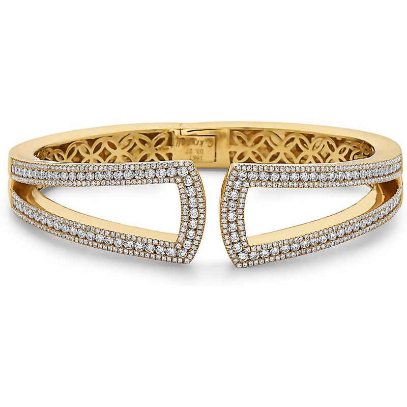 Charles Krypell - Krypell Collection Diamond U Bracelet - Yellow Gold and Diamond