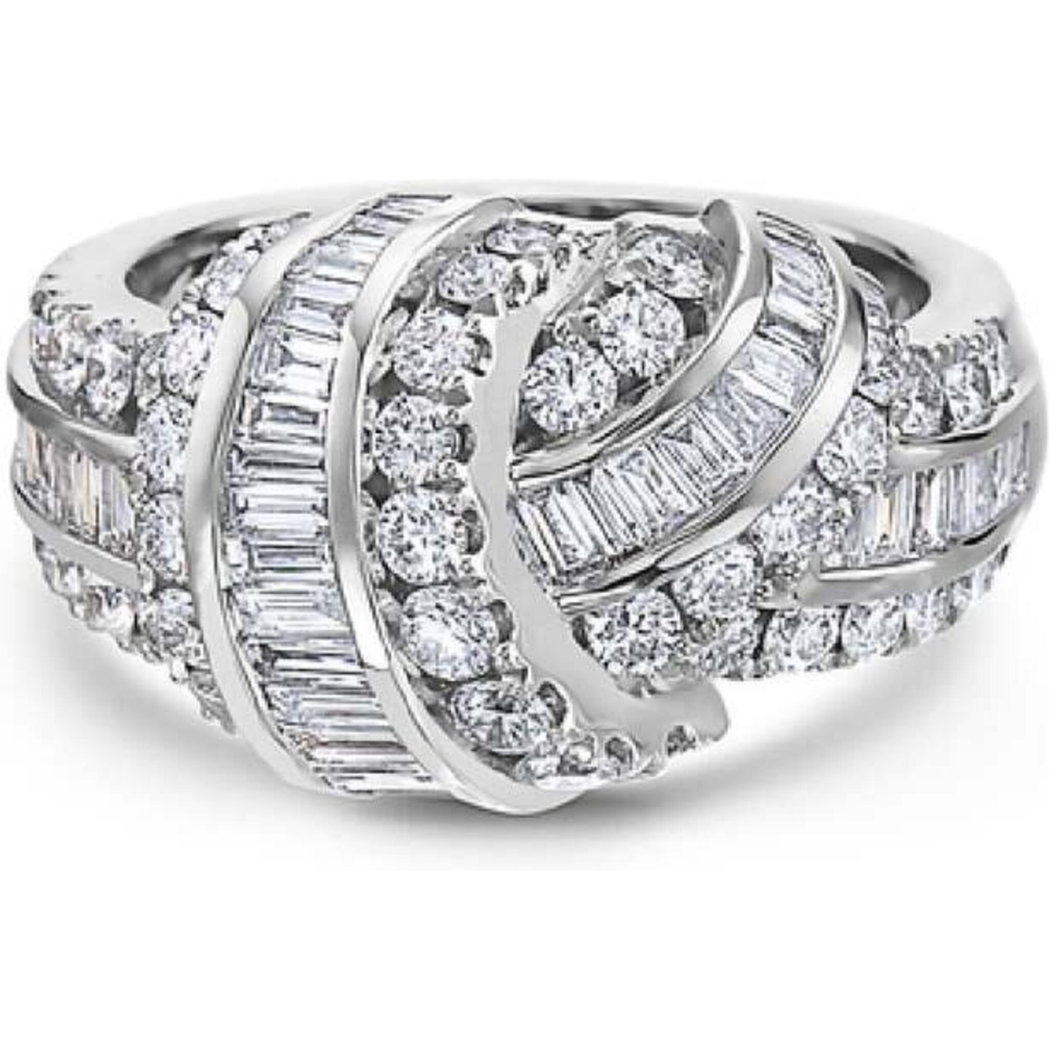 Platinum clearance knot ring