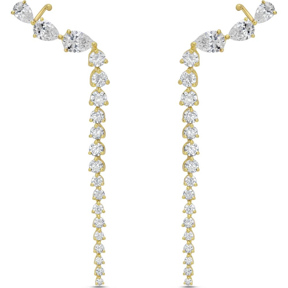 Charles Krypell - Nachash Drop Earrings in 18K Yellow Gold