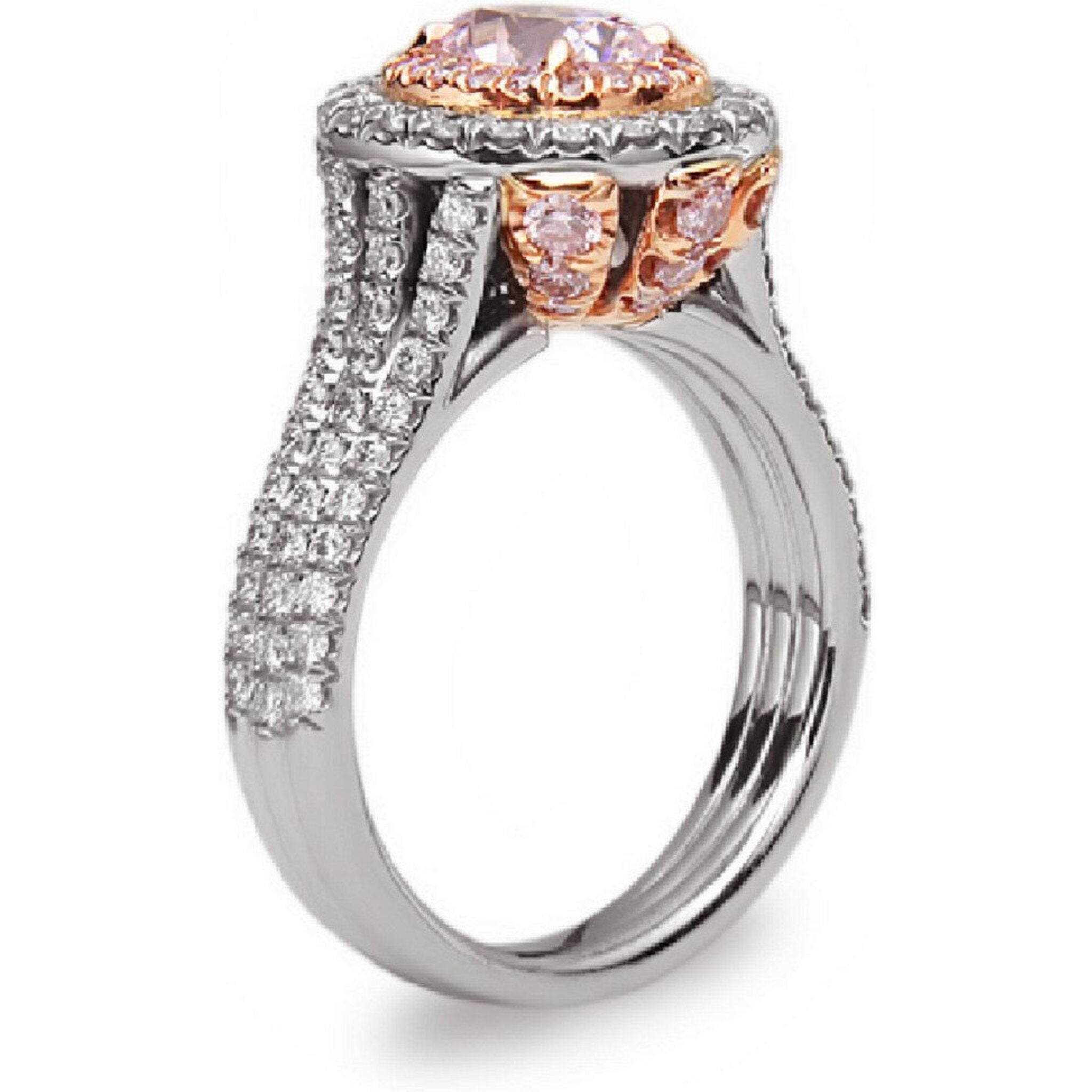 Precious pink sale wedding rings