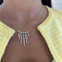Charles Krypell - Starlight Fringe Pendant in 18K White Gold