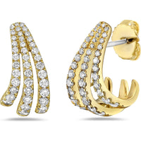 Charles Krypell - Swoop Diamond Birdcage Earring in 18K Yellow Gold