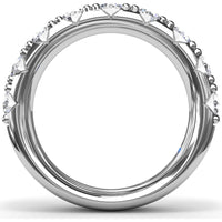 Chunky Anniversary Band with Shared-Prong Round Diamonds by Fana - 1.85 Carat Total Diamond Weight