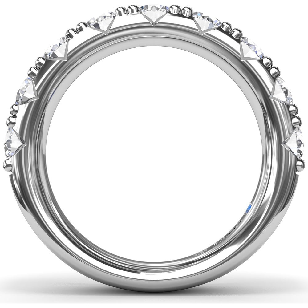Chunky Anniversary Band with Shared-Prong Round Diamonds by Fana - 1.85 Carat Total Diamond Weight