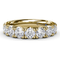 Chunky Anniversary Band with Shared-Prong Round Diamonds by Fana - 1.85 Carat Total Diamond Weight