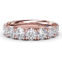 Chunky Anniversary Band with Shared-Prong Round Diamonds by Fana - 1.85 Carat Total Diamond Weight