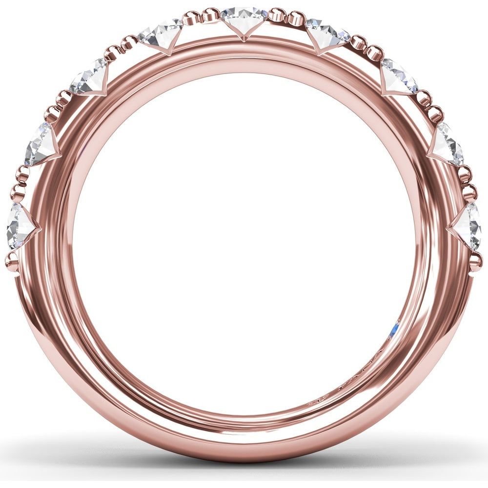 Chunky Anniversary Band with Shared-Prong Round Diamonds by Fana - 1.85 Carat Total Diamond Weight