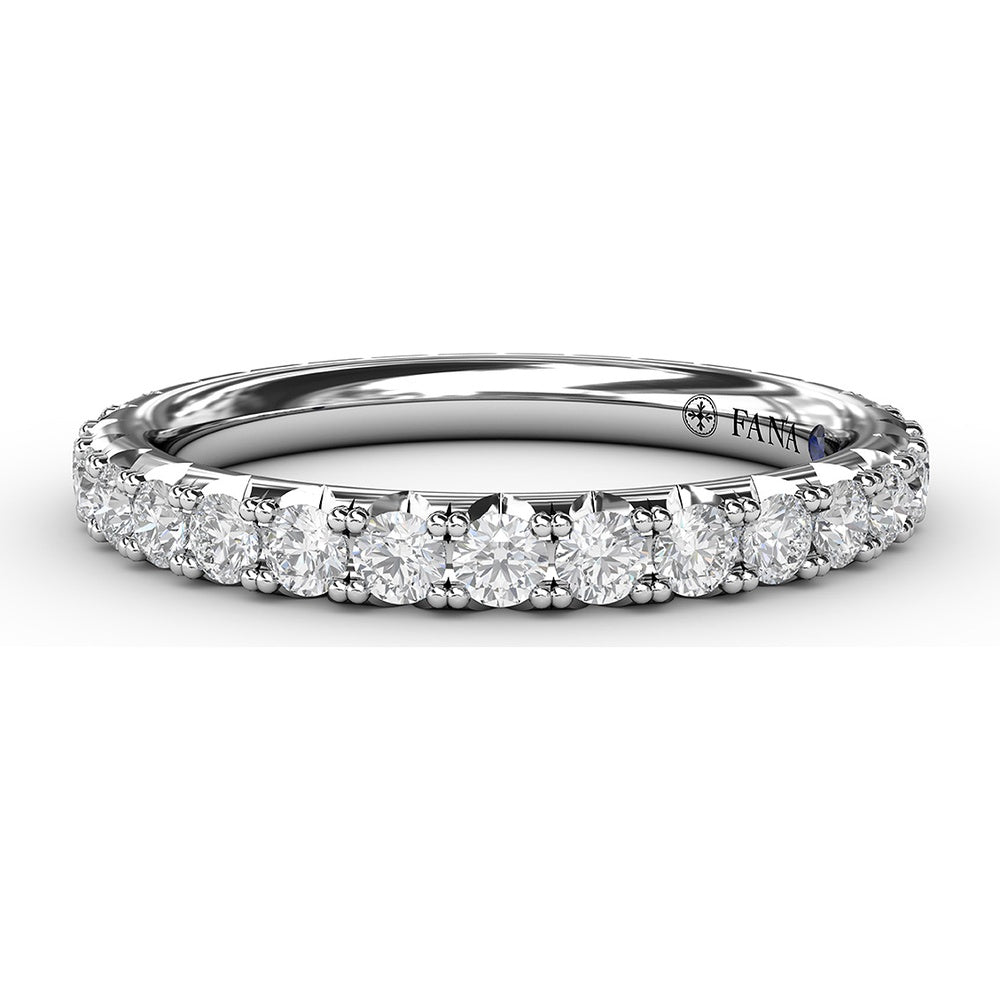 Chunky Pavé Anniversary Band with Round Diamonds by Fana - 1.05 Carat Total Diamond Weight