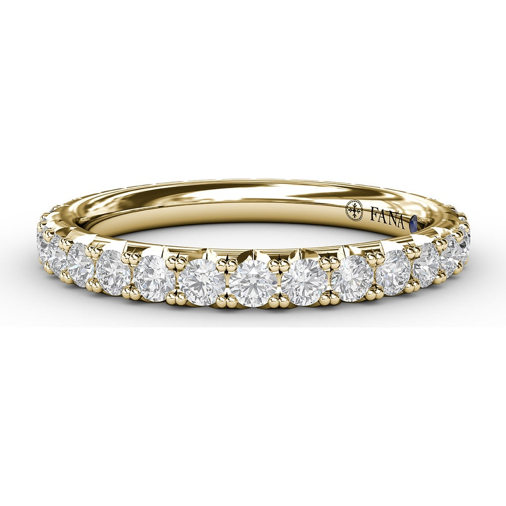Chunky Pavé Anniversary Band with Round Diamonds by Fana - 1.05 Carat Total Diamond Weight