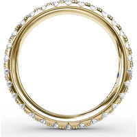 Chunky Pavé Anniversary Band with Round Diamonds by Fana - 1.05 Carat Total Diamond Weight