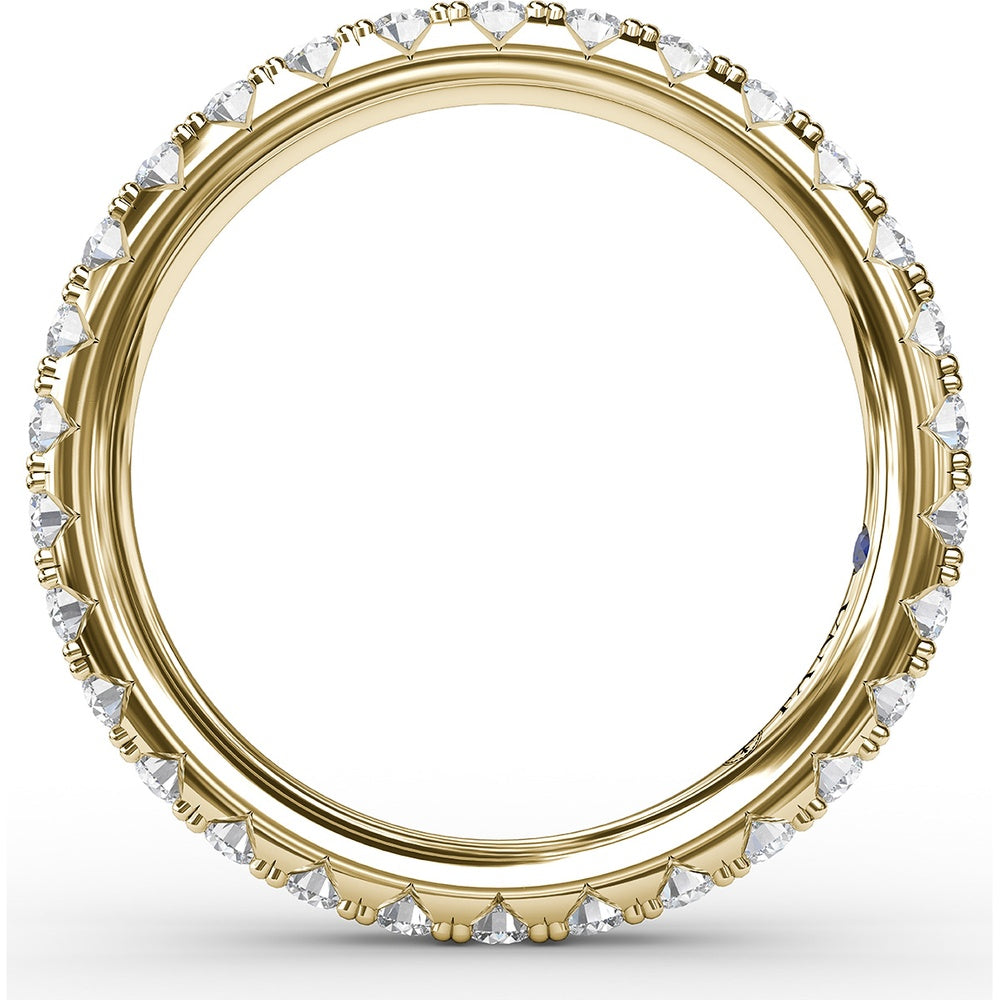 Chunky Pavé Anniversary Band with Round Diamonds by Fana - 1.05 Carat Total Diamond Weight