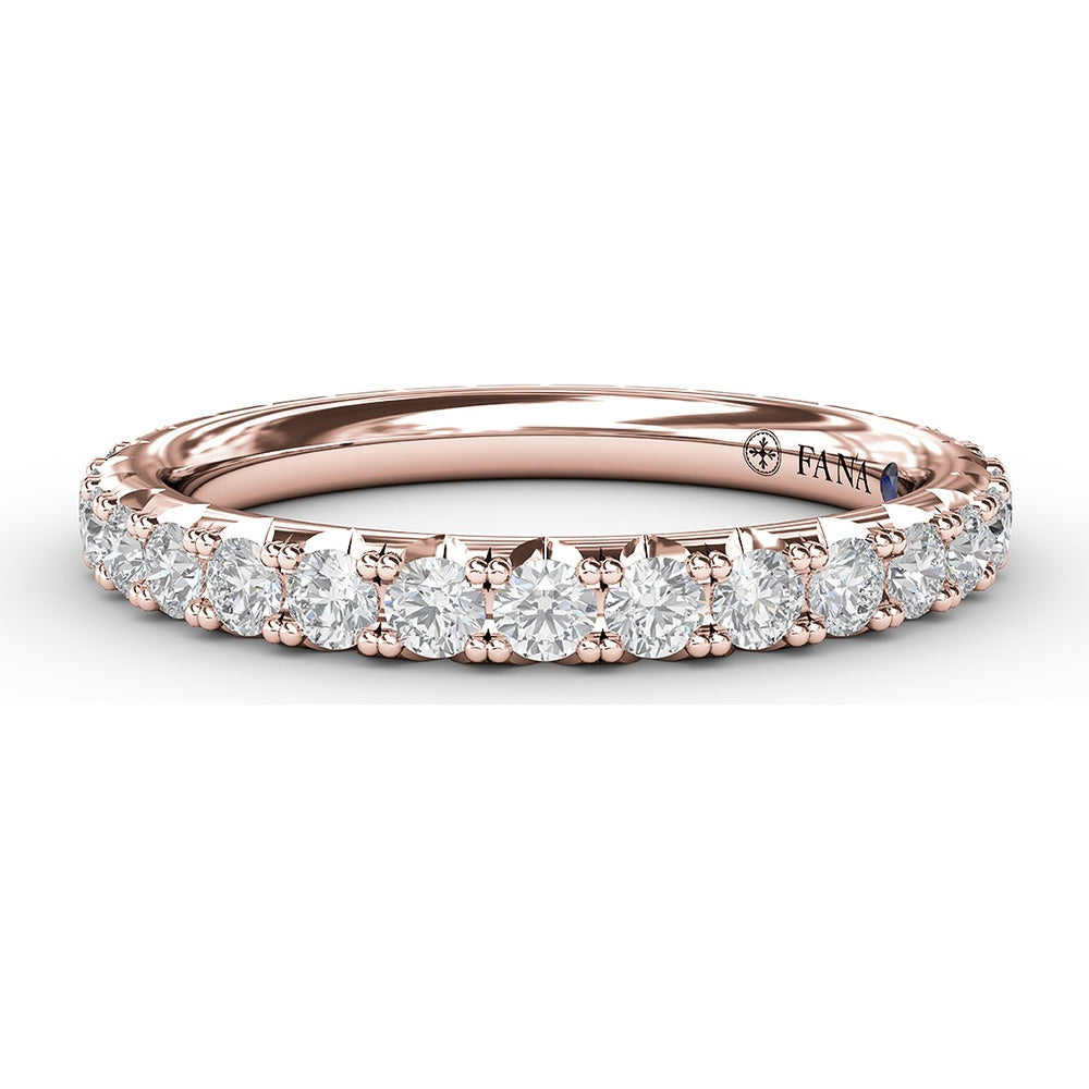 Chunky Pavé Anniversary Band with Round Diamonds by Fana - 1.05 Carat Total Diamond Weight