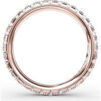 Chunky Pavé Anniversary Band with Round Diamonds by Fana - 1.05 Carat Total Diamond Weight