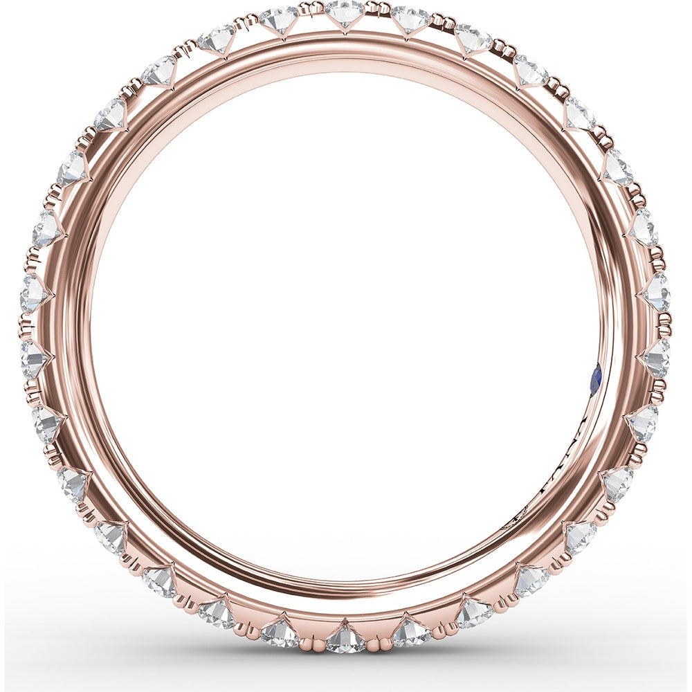 Chunky Pavé Anniversary Band with Round Diamonds by Fana - 1.05 Carat Total Diamond Weight