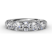 Chunky Shared-Prong Anniversary Band with Round Diamonds by Fana - 1.13 Carat Total Diamond Weight