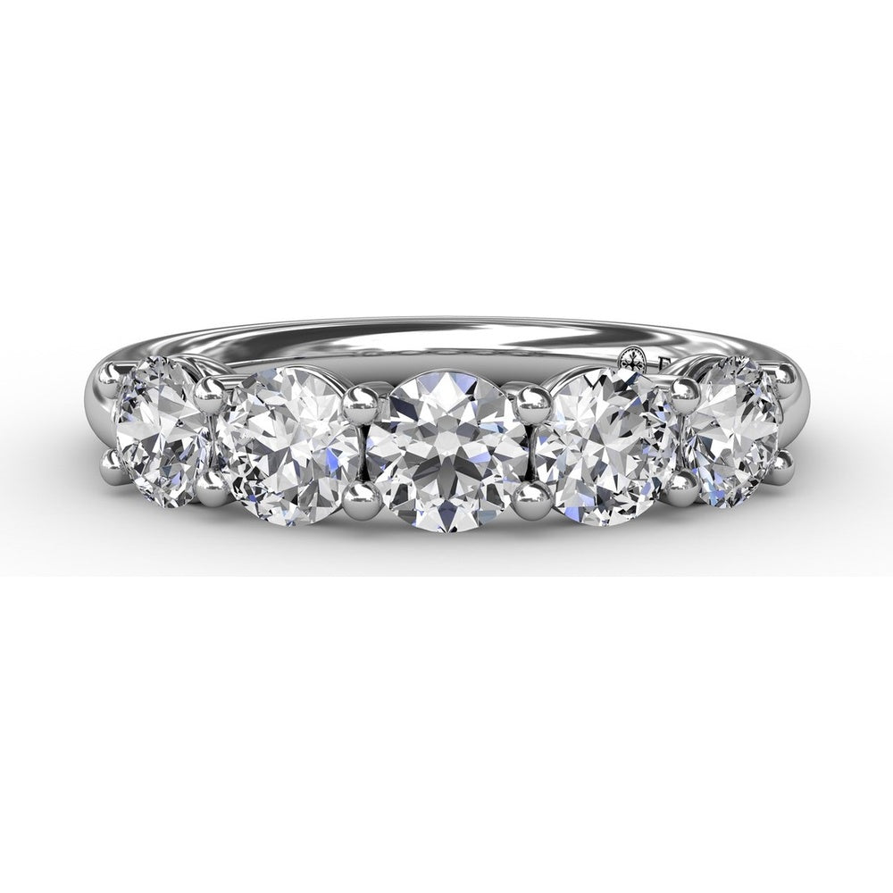 Chunky Shared-Prong Anniversary Band with Round Diamonds by Fana - 1.13 Carat Total Diamond Weight