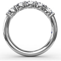 Chunky Shared-Prong Anniversary Band with Round Diamonds by Fana - 1.13 Carat Total Diamond Weight