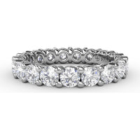 Chunky Shared-Prong Eternity Band with Round Diamonds by Fana - 2.47 Carat Total Diamond Weight