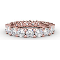 Chunky Shared-Prong Eternity Band with Round Diamonds by Fana - 2.47 Carat Total Diamond Weight