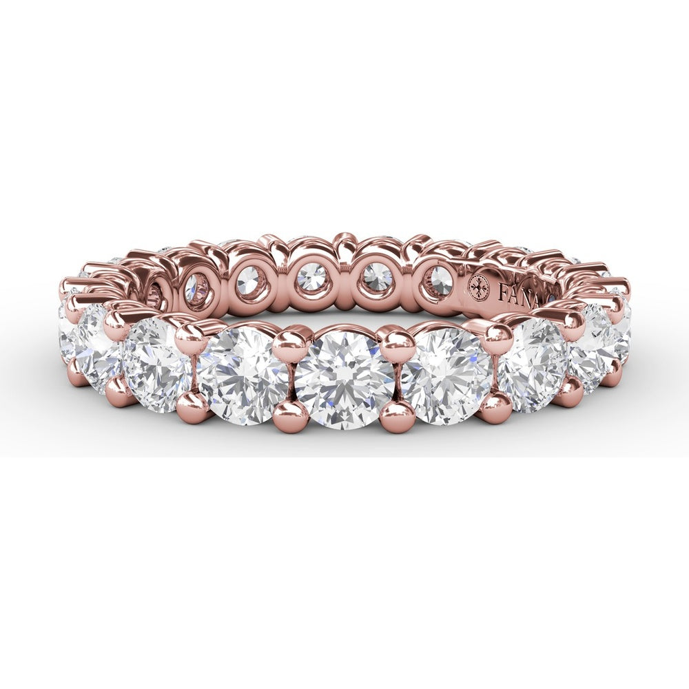 Chunky Shared-Prong Eternity Band with Round Diamonds by Fana - 2.47 Carat Total Diamond Weight
