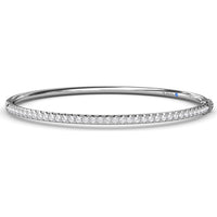 Classic Diamond Bangle with Pavé Set Round Diamonds by Fana - 2.40 Carat Total Diamond Weight