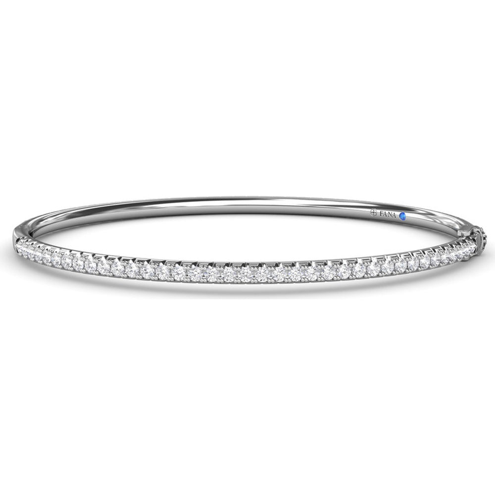 Classic Diamond Bangle with Pavé Set Round Diamonds by Fana - 2.40 Carat Total Diamond Weight