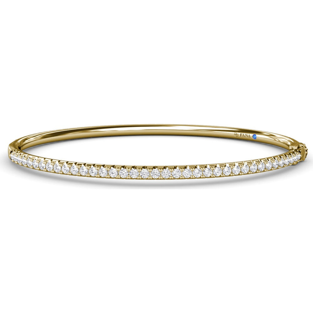 Classic Diamond Bangle with Pavé Set Round Diamonds by Fana - 2.40 Carat Total Diamond Weight