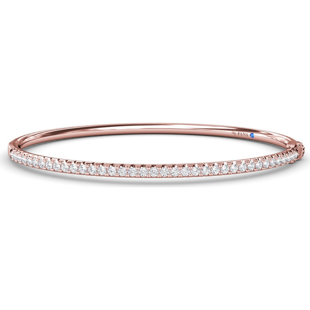 Classic Diamond Bangle with Pavé Set Round Diamonds by Fana - 2.40 Carat Total Diamond Weight