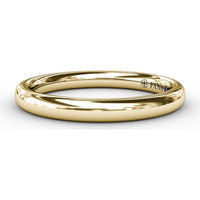 Classic High Polished Anniversary Band with Customizable Center Stone Setting by Fana
