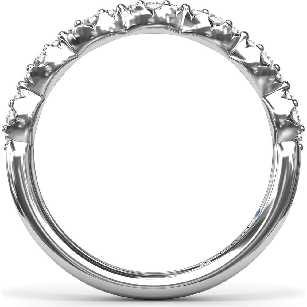 Cluster Marquise Diamond Wedding Band with Round Diamonds by Fana - 0.21 Carat Total Diamond Weight