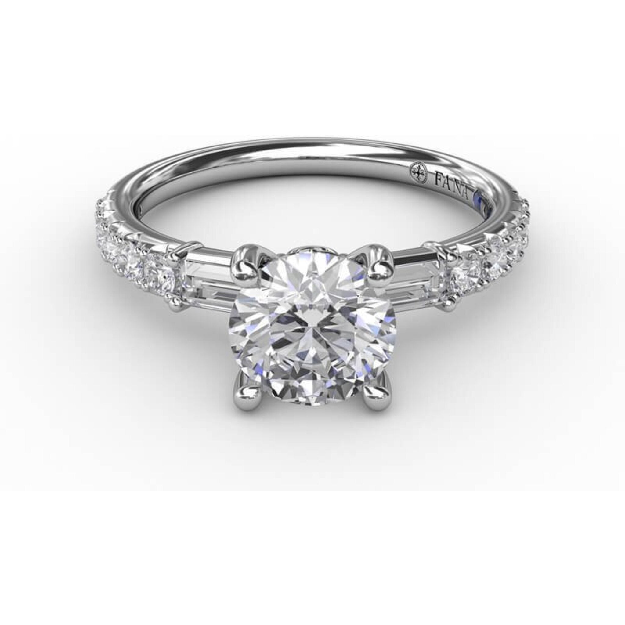 Fana Contemporary Diamond Solitaire Engagement Ring With