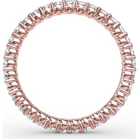 Contemporary Eternity Band with Shared-Prong Round Diamonds by Fana - 0.75 Carat Total Diamond Weight