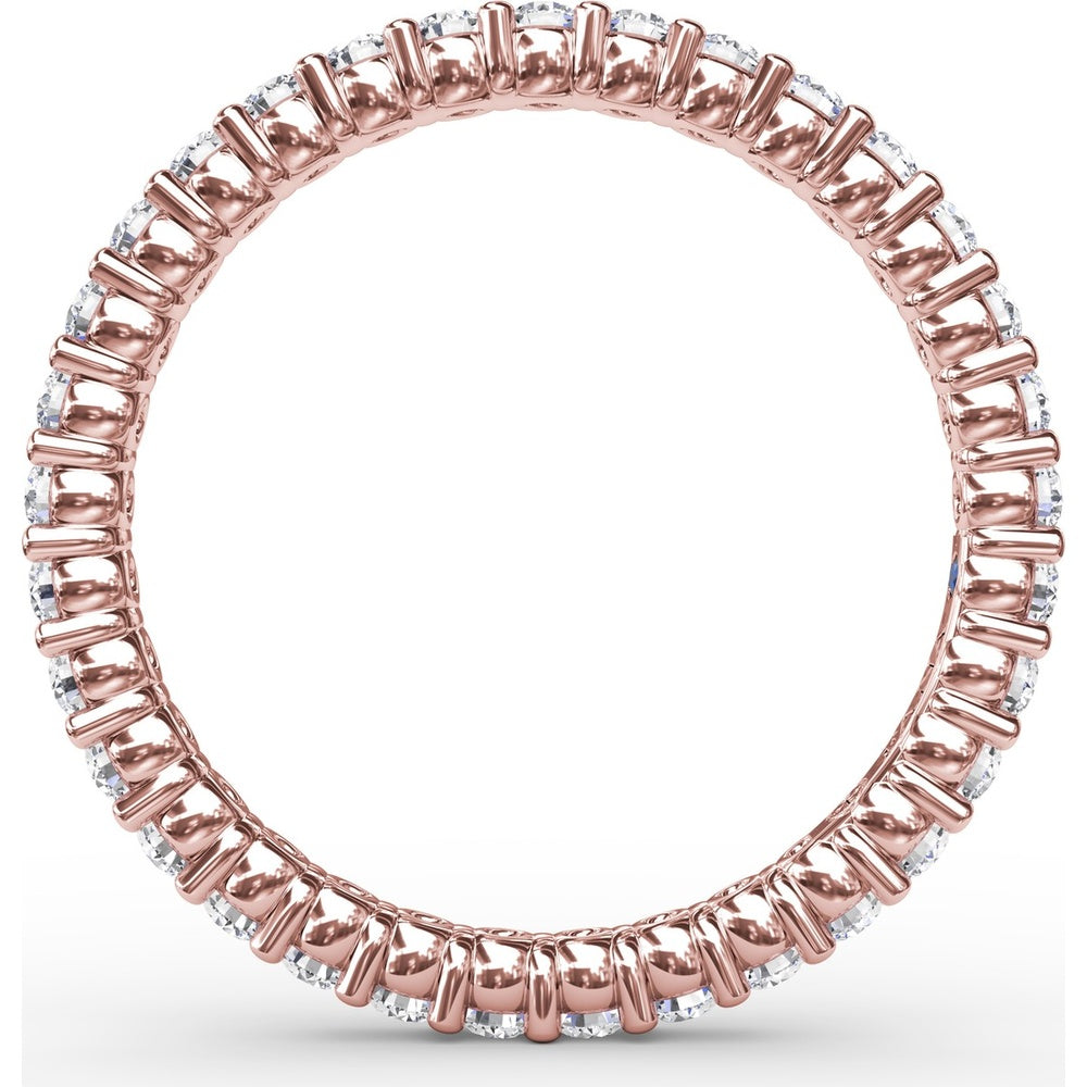 Contemporary Eternity Band with Shared-Prong Round Diamonds by Fana - 0.75 Carat Total Diamond Weight